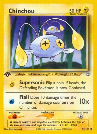 Chinchou (55/111) [Neo Genesis 1st Edition] - Trinity Hobby