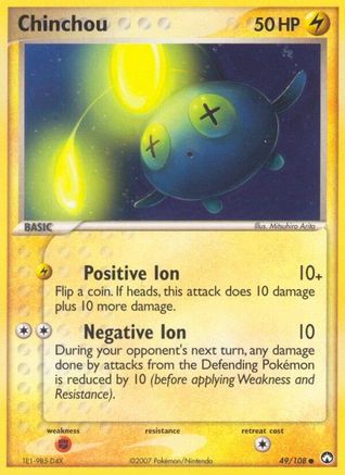 Chinchou (49/108) (Stamped) [EX: Power Keepers] - Trinity Hobby