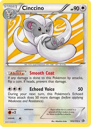 Cinccino (105/113) [Black & White: Legendary Treasures] - Trinity Hobby