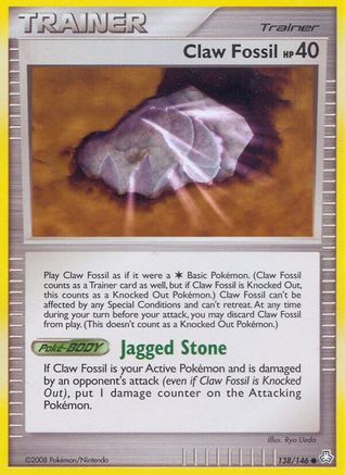 Claw Fossil (138/146) [Diamond & Pearl: Legends Awakened] - Trinity Hobby