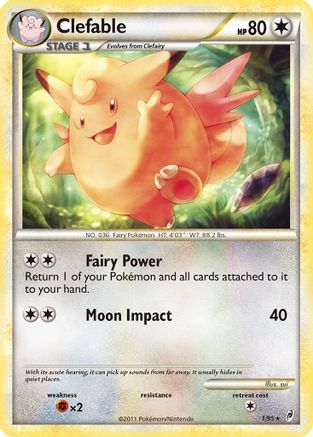 Clefable (1/95) [HeartGold & SoulSilver: Call of Legends] - Trinity Hobby