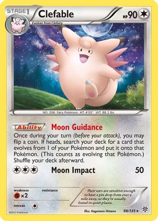 Clefable (98/135) [Black & White: Plasma Storm] - Trinity Hobby