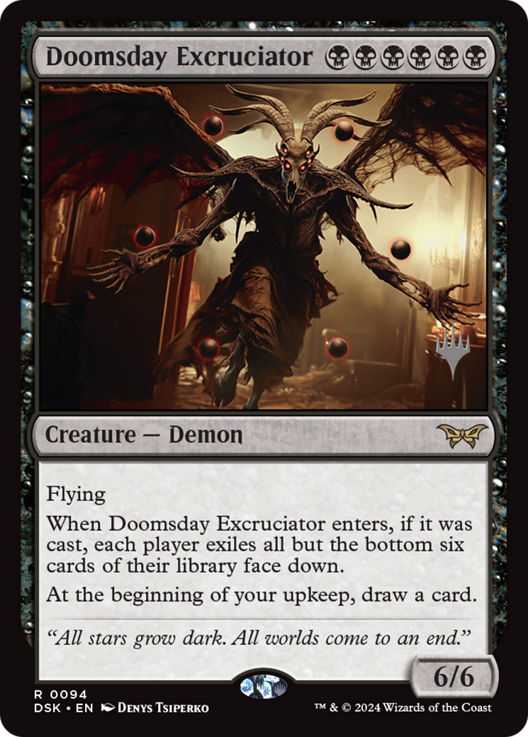 Doomsday Excruciator (Promo Pack) [Duskmourn: House of Horror Promos] - Trinity Hobby