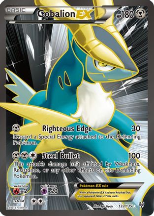 Cobalion EX (133/135) [Black & White: Plasma Storm] - Trinity Hobby