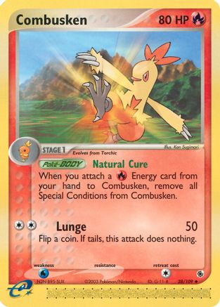 Combusken (28/109) [EX: Ruby & Sapphire] - Trinity Hobby