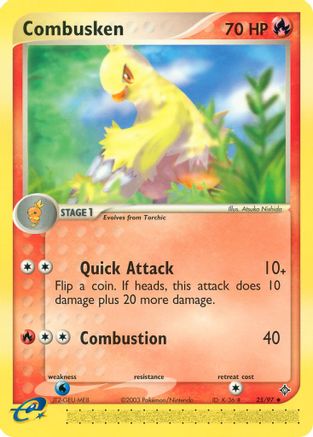 Combusken (25/97) [EX: Dragon] - Trinity Hobby