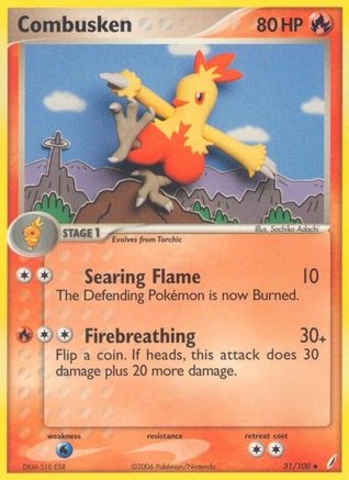 Combusken (31/100) (Stamped) [EX: Crystal Guardians] - Trinity Hobby