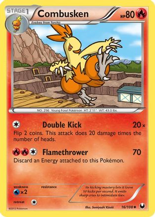 Combusken (16/108) [Black & White: Dark Explorers] - Trinity Hobby