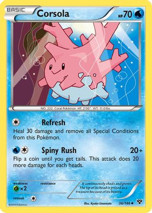Corsola (36/146) [XY: Base Set] - Trinity Hobby