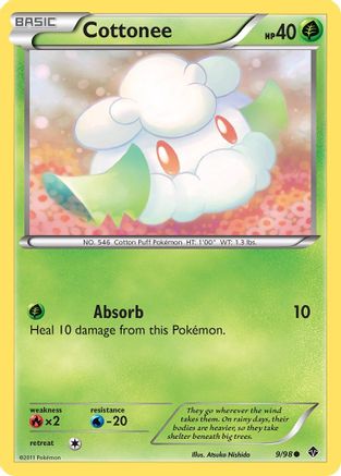 Cottonee (9/98) [Black & White: Emerging Powers] - Trinity Hobby