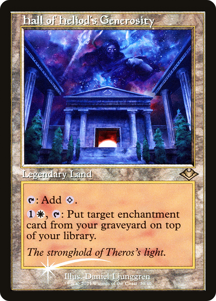 Hall of Heliod's Generosity [Etched Foil]  (MH1-039) - [Modern Horizons 1 Timeshifts] - Trinity Hobby