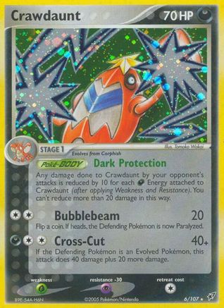 Crawdaunt (6/107) (Stamped) [EX: Deoxys] - Trinity Hobby