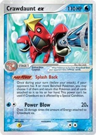 Crawdaunt ex (99/110) [EX: Holon Phantoms] - Trinity Hobby