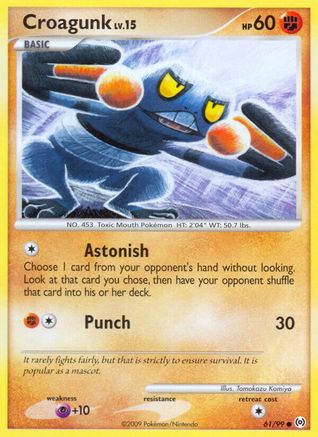 Croagunk (61/99) [Platinum: Arceus] - Trinity Hobby