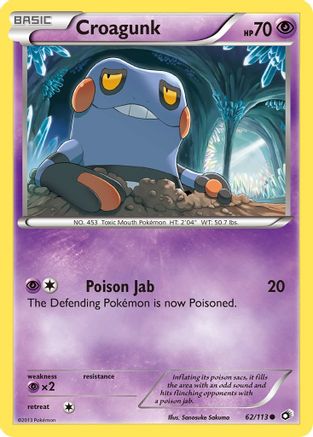 Croagunk (62/113) [Black & White: Legendary Treasures] - Trinity Hobby