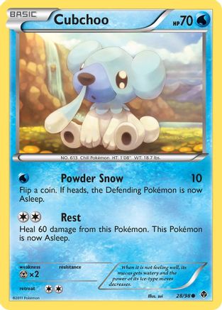 Cubchoo (28/98) [Black & White: Emerging Powers] - Trinity Hobby