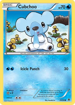 Cubchoo (29/98) [Black & White: Emerging Powers] - Trinity Hobby