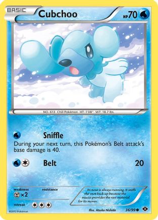 Cubchoo (36/99) [Black & White: Next Destinies] - Trinity Hobby