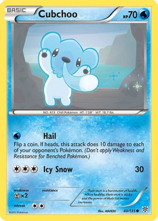 Cubchoo (40/135) [Black & White: Plasma Storm] - Trinity Hobby