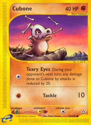 Cubone (72/147) [Aquapolis] - Trinity Hobby