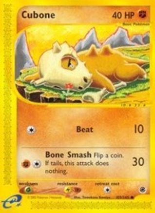 Cubone (103/165) [Expedition: Base Set] - Trinity Hobby
