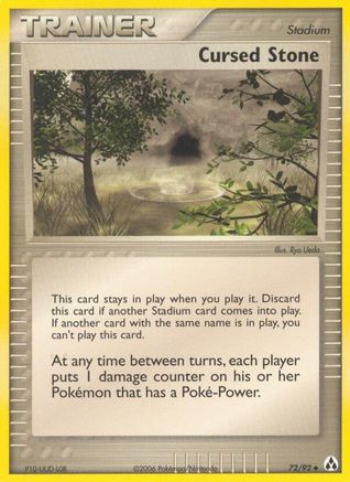 Cursed Stone (72/92) (Stamped) [EX: Legend Maker] - Trinity Hobby