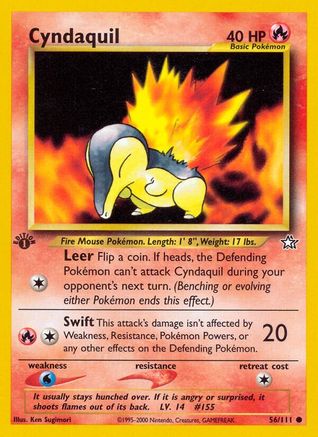 Cyndaquil (56/111) [Neo Genesis 1st Edition] - Trinity Hobby