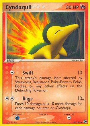 Cyndaquil (59/101) [EX: Hidden Legends] - Trinity Hobby