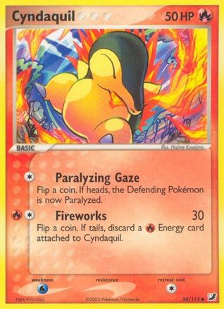 Cyndaquil (54/115) (Stamped) [EX: Unseen Forces] - Trinity Hobby