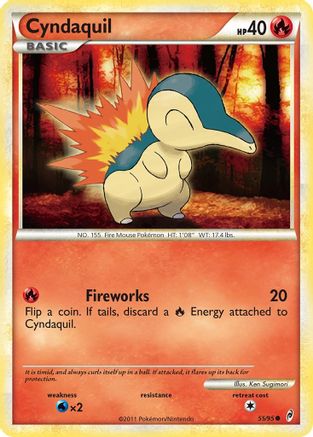 Cyndaquil (55/95) [HeartGold & SoulSilver: Call of Legends] - Trinity Hobby