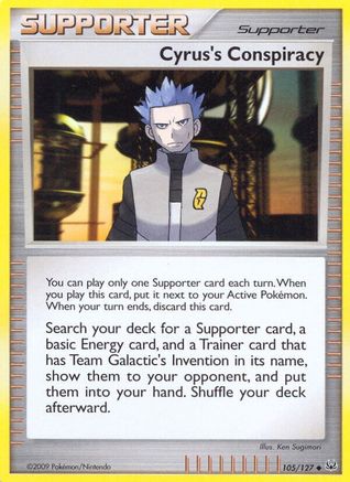 Cyrus's Conspiracy (105/127) [Platinum: Base Set] - Trinity Hobby