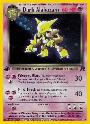 Dark Alakazam (1/82) [Team Rocket Unlimited] - Trinity Hobby