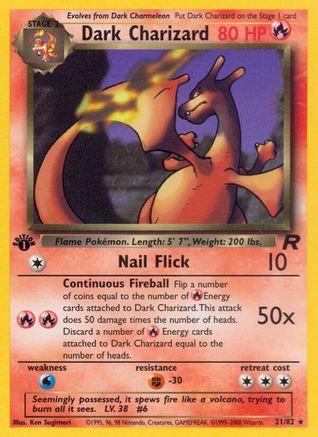 Dark Charizard (21/82) [Team Rocket 1st Edition] - Trinity Hobby