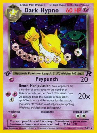 Dark Hypno (9/82) [Team Rocket Unlimited] - Trinity Hobby