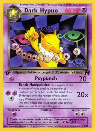 Dark Hypno (26/82) [Team Rocket 1st Edition] - Trinity Hobby