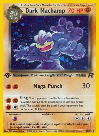 Dark Machamp (10/82) [Team Rocket Unlimited] - Trinity Hobby