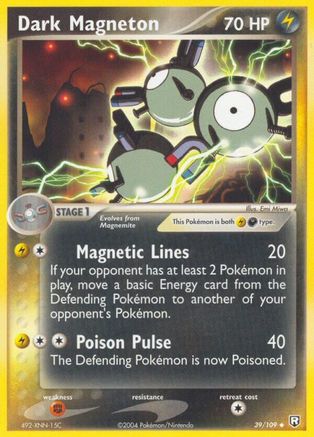 Dark Magneton (39/109) (Stamped) [EX: Team Rocket Returns] - Trinity Hobby