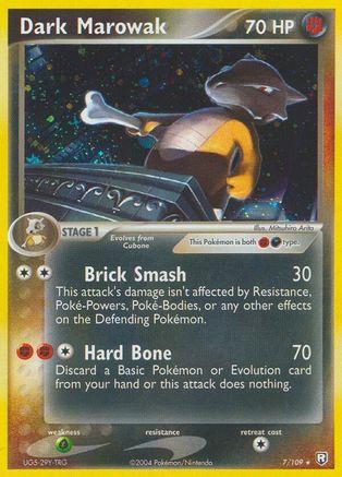 Dark Marowak (7/109) (Stamped) [EX: Team Rocket Returns] - Trinity Hobby