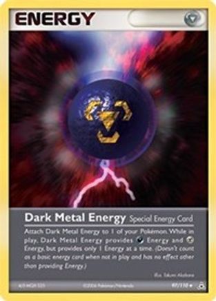 Dark Metal Energy (97/110) (Stamped) [EX: Holon Phantoms] - Trinity Hobby