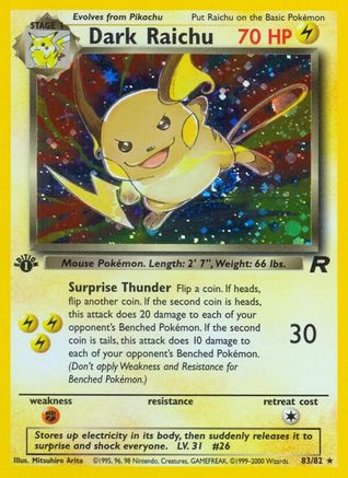 Dark Raichu (83/82) [Team Rocket Unlimited] - Trinity Hobby