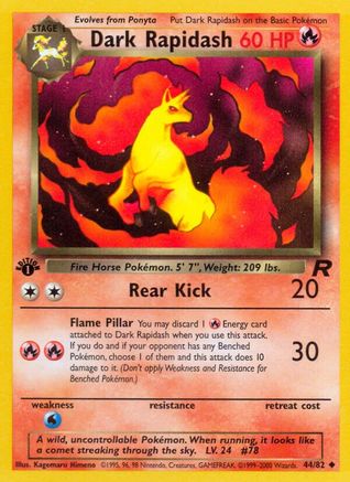Dark Rapidash (44/82) [Team Rocket Unlimited] - Trinity Hobby