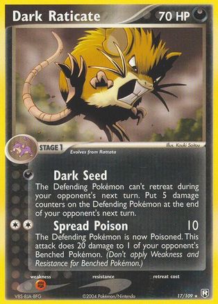 Dark Raticate (17/109) (Stamped) [EX: Team Rocket Returns] - Trinity Hobby