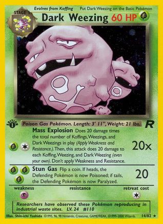 Dark Weezing (14/82) [Team Rocket Unlimited] - Trinity Hobby