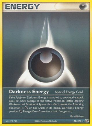 Darkness Energy (86/106) (Stamped) [EX: Emerald] - Trinity Hobby