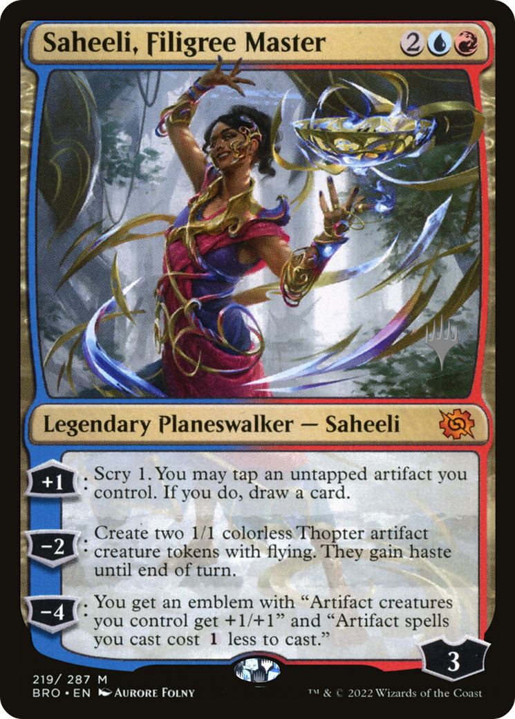 Saheeli, Filigree Master (Promo Pack) [The Brothers' War Promos] - Trinity Hobby