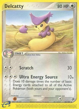 Delcatty (34/100) [EX: Sandstorm] - Trinity Hobby