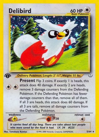 Delibird (5/64) [Neo Revelation 1st Edition] - Trinity Hobby
