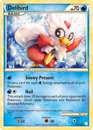 Delibird (39/123) [HeartGold & SoulSilver: Base Set] - Trinity Hobby