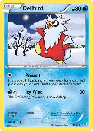 Delibird (38/149) [Black & White: Boundaries Crossed] - Trinity Hobby