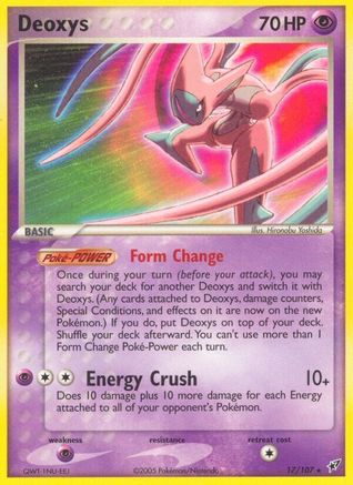 Deoxys (17/107) (Stamped) [EX: Deoxys] - Trinity Hobby